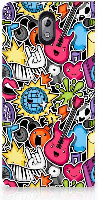Housse Uniek Standcase Punk Rock Nokia 3.1 (2018)