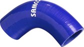 Samco Sport Tuyau silicone Samco coude 90 degrés - Longueur 125mm - Ø76mm - Bleu