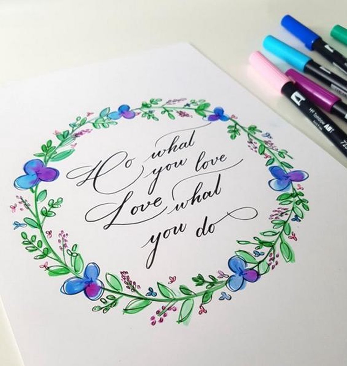Tombow Brush pen - ABT 925 - Dual Brushpen - Scarlet — afbeelding 6