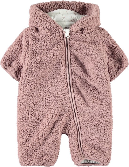 marathon uitgehongerd ledematen Name it Meisjes Teddy Baby pyjama - Woodrose - Maat 50-56 | bol.com