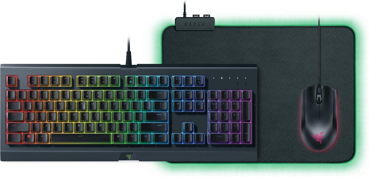 Razer Chroma RGB Gaming Bundle Toetsenbord Muis(mat) Qwerty Razer Chroma RGB Gaming Bundle Toetsenbord Muis(mat) Qwerty