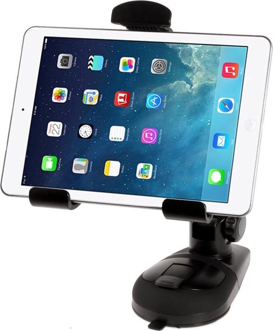 Vooruitgaan Rechthoek Destructief Shop4 - iPad Pro 12.9 Autohouder Tablet houder verstelbaar Zwart | bol.com