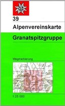DAV Alpenvereinskarte 39 Granatspitzgruppe 1 : 25 000 Wegmarkierungen