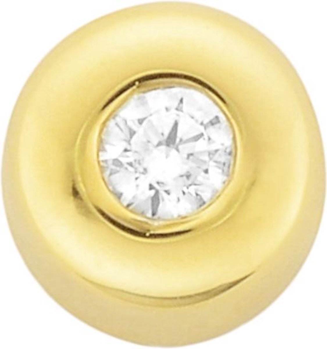The Jewelry Collection Hanger Zirkonia - Goud