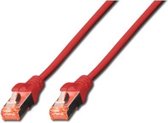 LOGON Cat6 SSTP/PIMF 3m 3m Rood netwerkkabel