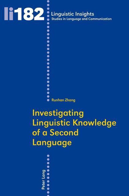 Linguistic Insights 182 - Investigating Linguistic Knowledge ... - cover