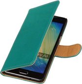 PU Leder Groen Samsung Galaxy A5 2015 Book/Wallet Case/Cover Hoesje