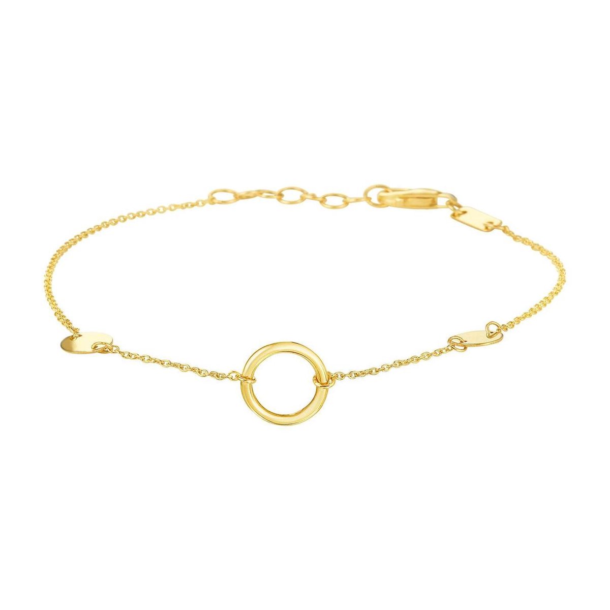Selected Jewels 14K Gouden Armband (Lengte: 16.50-18.50 cm)