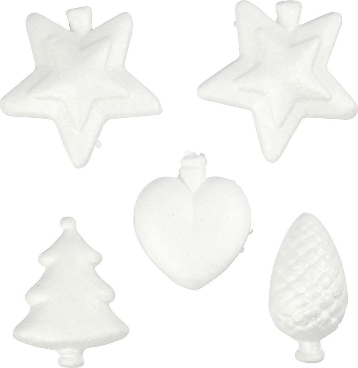 Piepschuim kerstballen. Knutselpakket kerstballen versieren met Foam