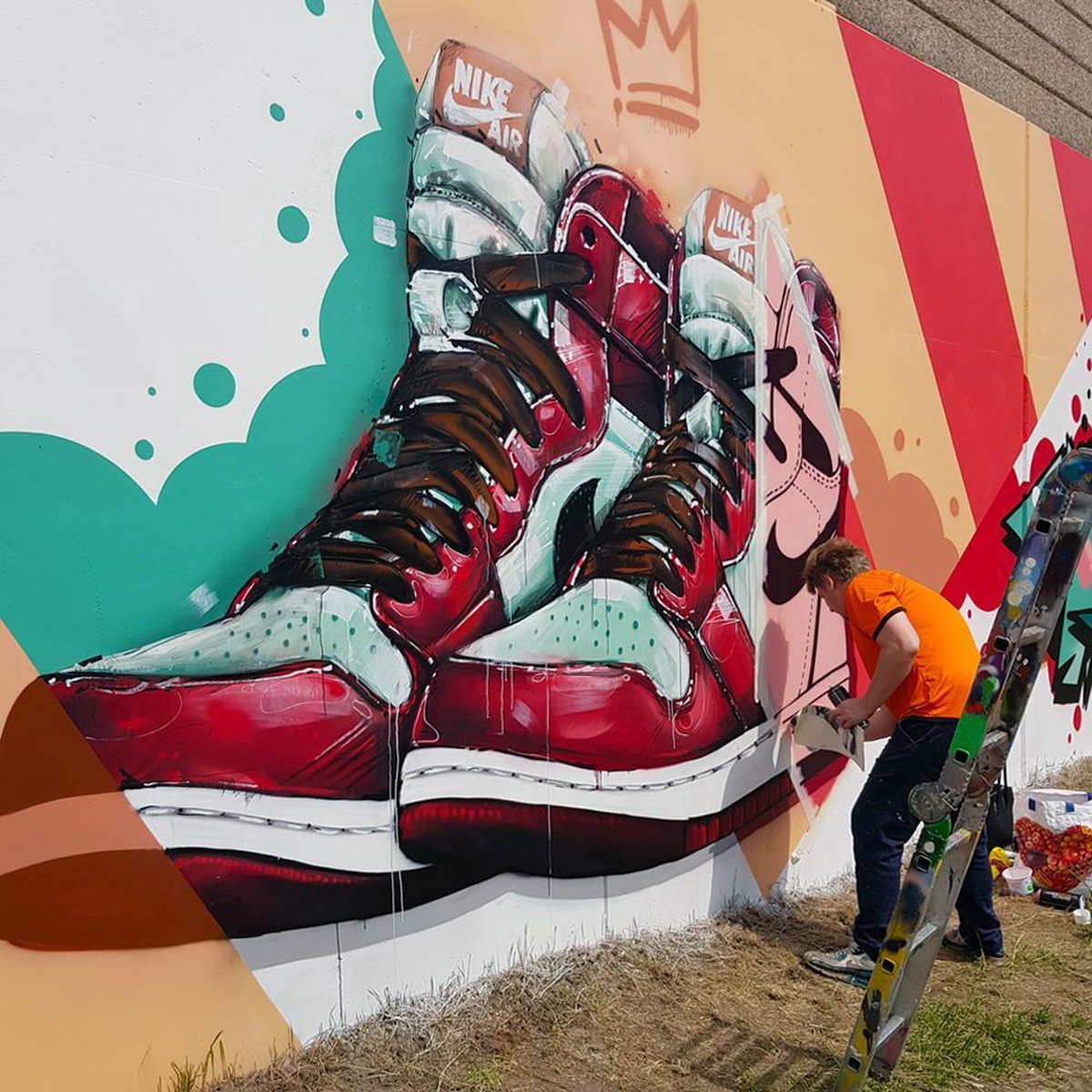 Affiche Graffiti Nike Air Jordan (70x50cm) | bol.com