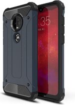 Motorola Moto G7 / G7 Plus Hoesje - Armor Hybrid - Donkerblauw