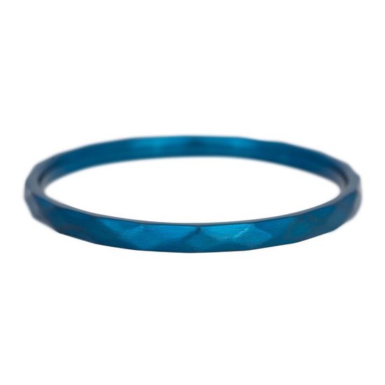 iXXXi Jewelry - Vulring - Blauw - Hammerite - 2mm
