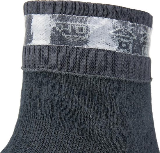 Sealskinz Super Thin Pro Ankle sock Hydrostop Fietssokken - Maat L - Black/Grey - Sealskinz