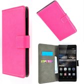 Huawei P8 Wallet Bookcase hoesje Roze