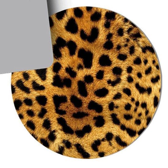 medeklinker stroom Geven Computer - muismat tijgerprint - rond - rubber - buigbaar - anti-slip -  mousepad | bol.com