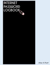 Internet Password Logbook