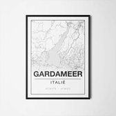 Poster/plattegrond GARDAMEER- 30x40cm