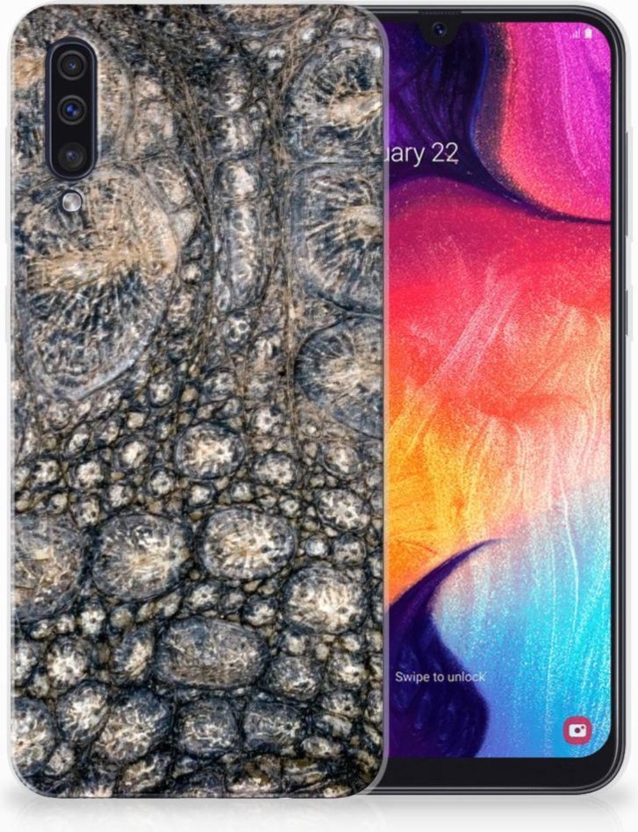 Samsung Galaxy A50 TPU Hoesje Krokodillenprint