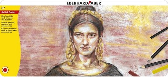 Tekenset Eberhard Faber bliketui 37 stuks