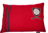 Lex & Max Heritage Housse ample pour coussin pour chien rectangle 100x70cm rouge