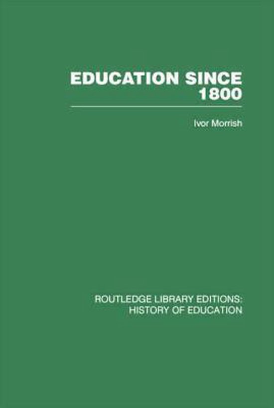 Education Since 1800 - cover