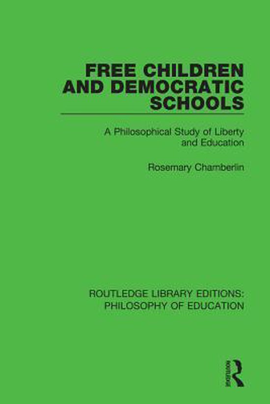 Routledge Library Editions: Philosophy of Education - Free C ... - cover