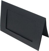 Zwarte Frame Kaarten met 8 x 12 Rechthoekige Uitsnede voor 10 x 15 print 240g 130 x 178cm (50 Stuks) [PJ02111]