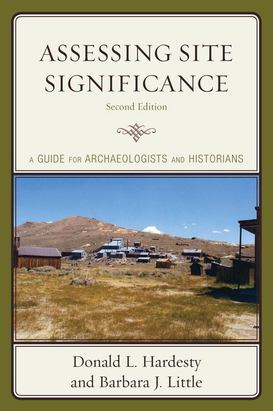 Assessing Site Significance - cover