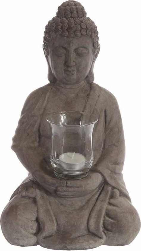op vakantie Whitney neem medicijnen Boeddha met waxinelichthouder 36 cm | bol.com