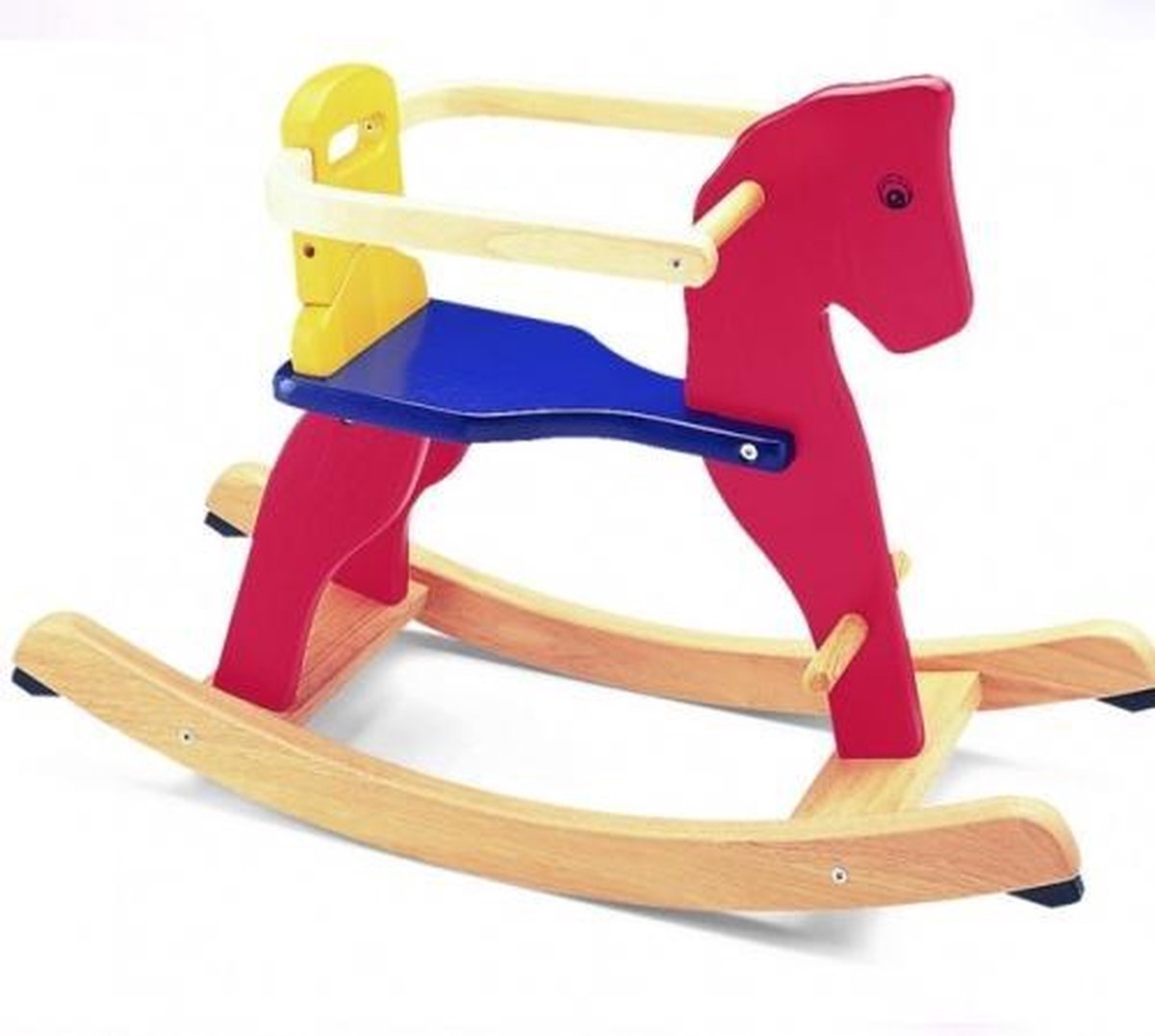 Pintoy Houten hobbelpaard multicolor