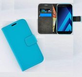 Turquoise Effen Wallet Bookcase Telefoonhoesje Samsung Galaxy A3 (2017)