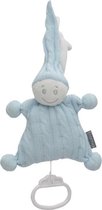 Tiamo Muziekdoos gebreid popje licht blauw
