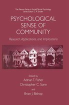 The Springer Series in Social Clinical Psychology - Psychological Sense of Community