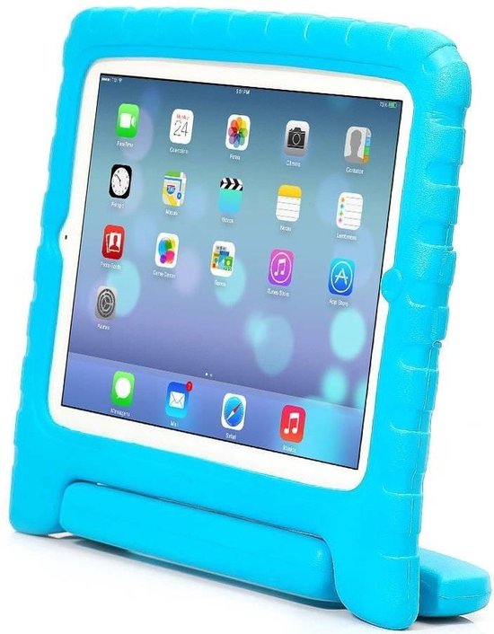 Postcode trog Nodig uit Kinder iPad Mini 1 / 2 / 3 / 4 beschermhoes / tablethoes voor de kids met  handvat blauw | bol.com