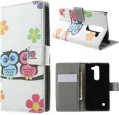 LG Spirit Hoesje Uilenstel met Opbergvakjes