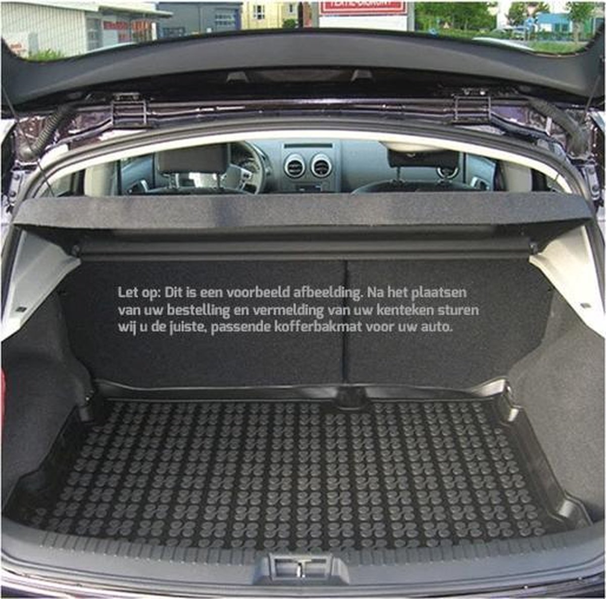 Luxe rubber kofferbak schaalmat