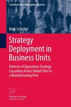 Contributions to Management Science - Strategy Deployment in Business Units