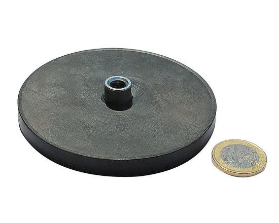 Magneet met rubber – M8 draadbus – bevestigingsmagneet - ontdek | bol.com