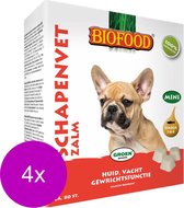 Biofood Schapenvet Mini 80 stuks - Hondensnacks - 4 x Zalm