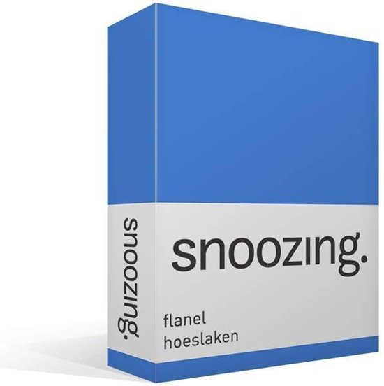 Snoozing - Flanel - Hoeslaken - Lits-jumeaux - 180x200 cm - Meermin