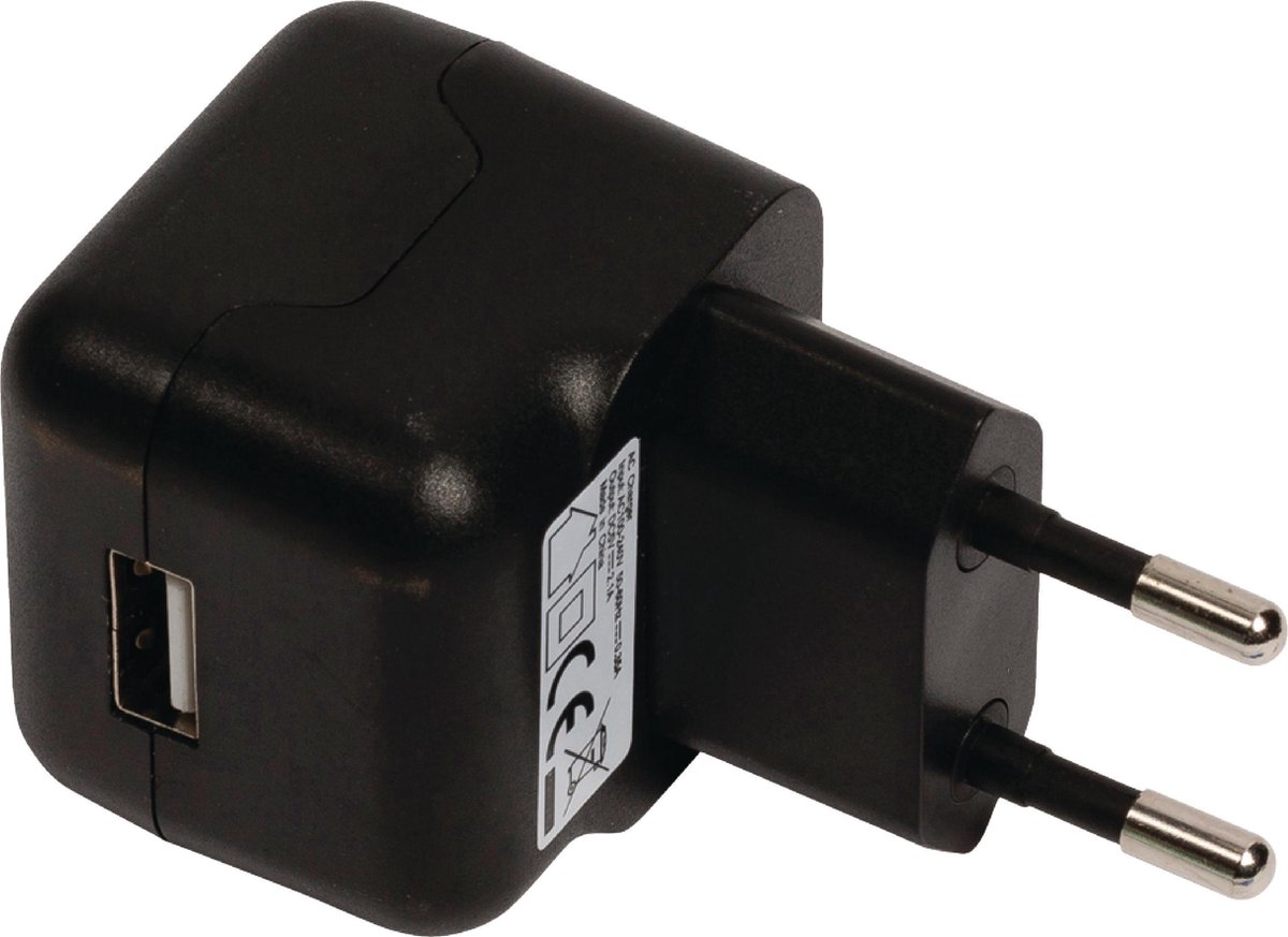 Valueline VLMP11955B Usb Ac-lader Usb A Female - Ac-huisaansluiting Zwart
