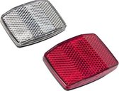 Bicycle Gear Reflector Set 72607 Wit / Rood