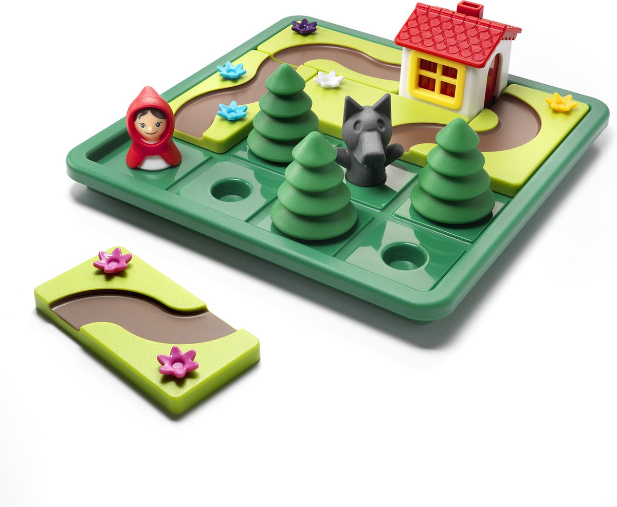 SmartGames Roodkapje - Logisch Denkspel voor Kleuters & Kinderen - 48 Betoverende Opdrachten - Met Roodkapje Prentenboek - Educatief Solospel - Vanaf 4 jaar — cadeau in Spellen & Speelgoed - foto 4