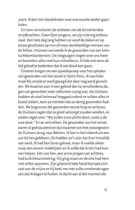 Boekomslag met de titel "Kind van een oorlog", met tekst over oorlogservaringen.