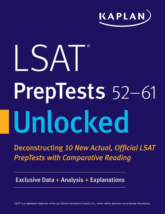 Kaplan Test Prep - LSAT PrepTests 52-61 Unlocked - cover