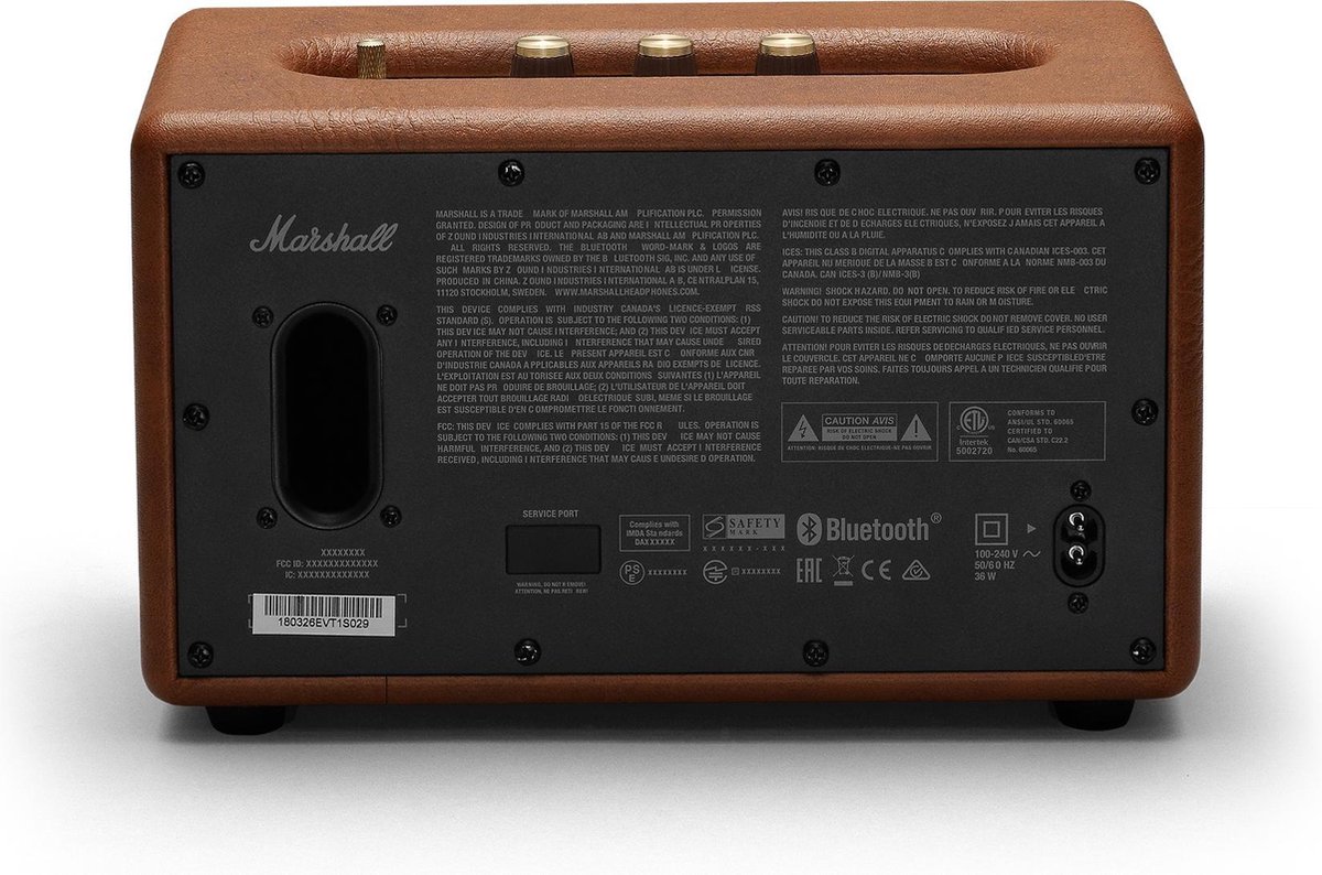 Marshall Acton II - Bluetoothspeaker - Bruin | bol
