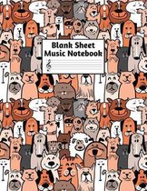 Blank Sheet Music Notebook