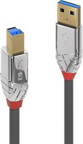 LINDY USB-kabel USB 3.2 Gen1 (USB 3.0 / USB 3.1 Gen1) USB-A stekker, USB-B stekker 0.50 m Grijs 36660