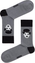 3-PAAR Sokken Charlie Chaplin patroon Heren Maat 44/45