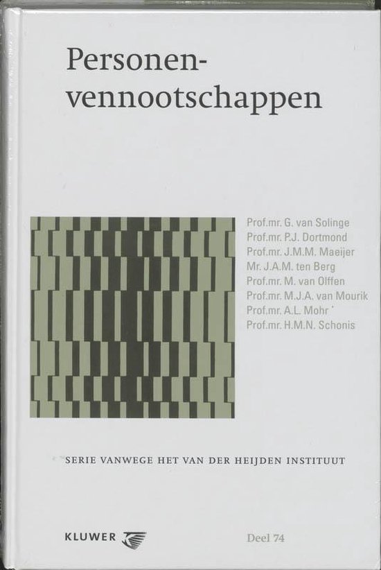Cover van het boek 'Personenvennootschap / druk 1'